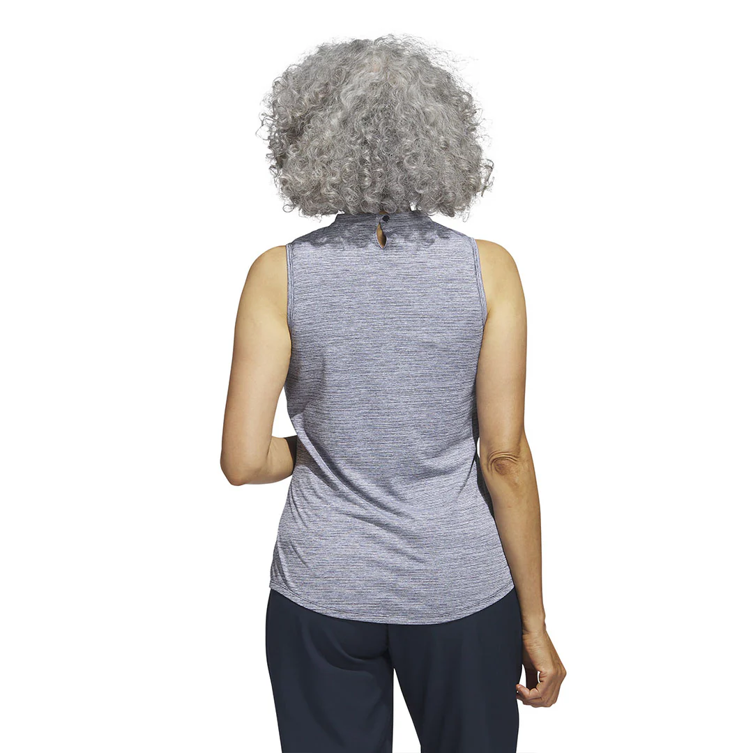 adidas - Women's Essentials Mock Neck Sleeveless Polo (HT1260) - Image 4