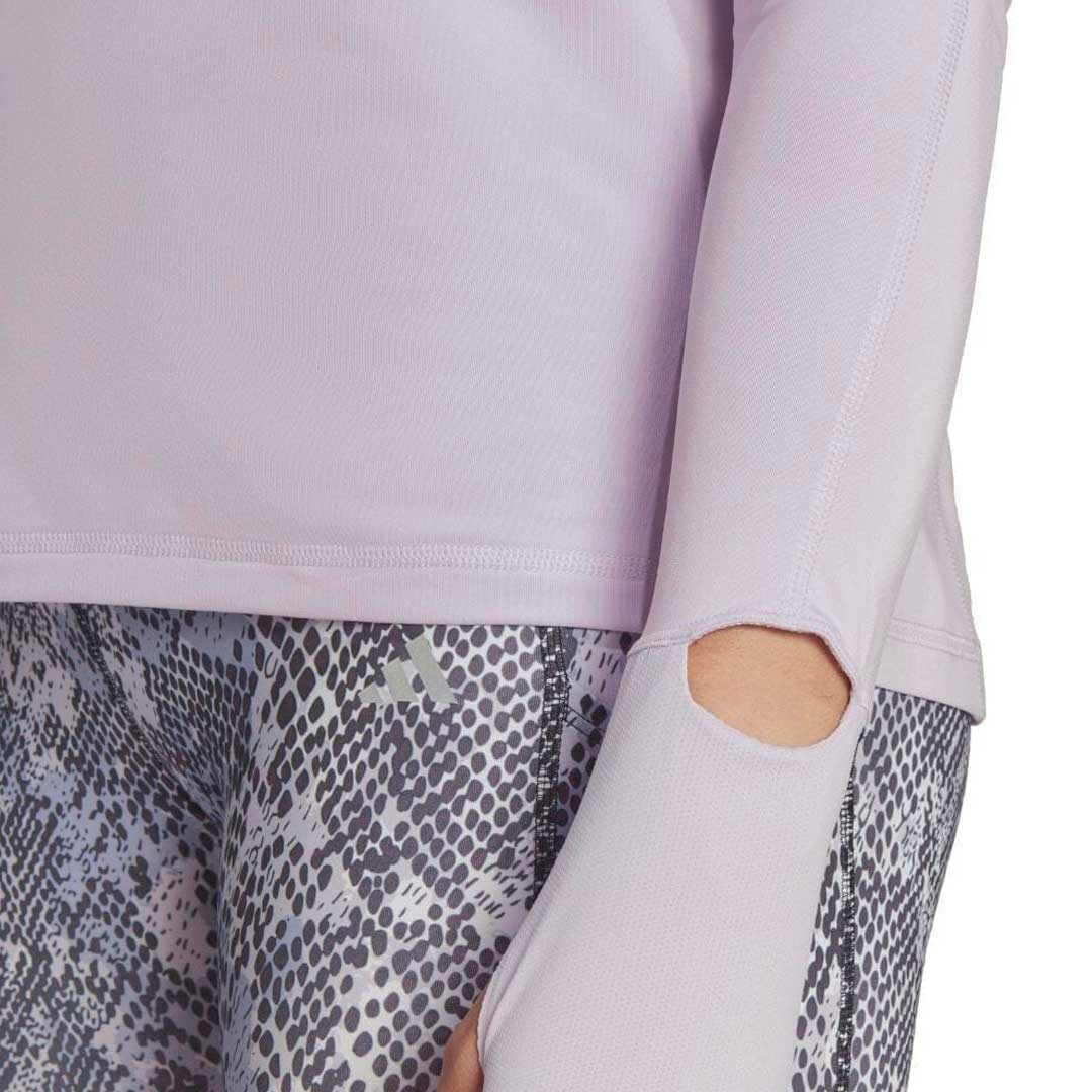 adidas - Women's Fast Running 1/2 Zip Long Sleeve Top (HR5704) - Image 4