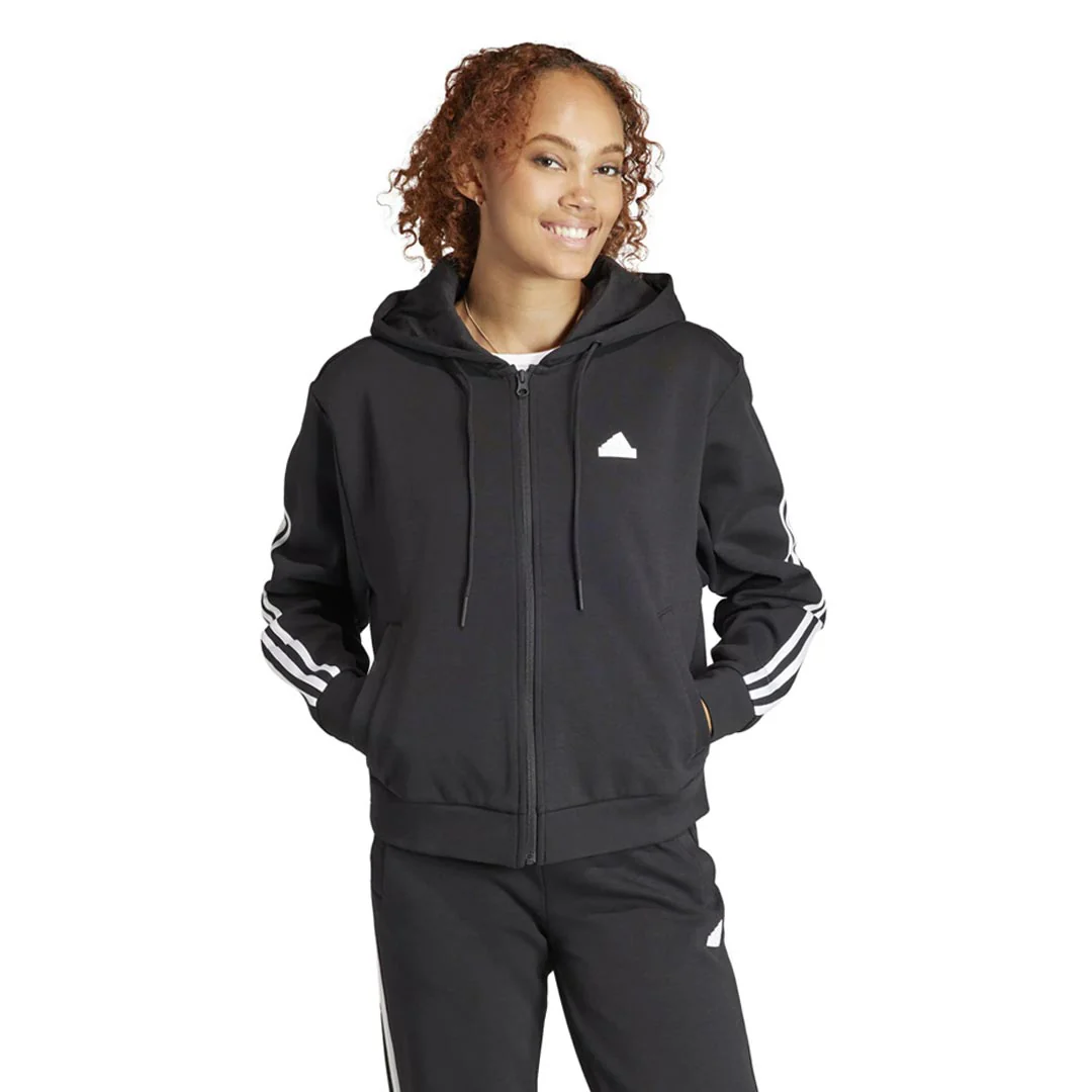 adidas - Women's Future Icons 3-Stripes Full Zip Hoodie (IN9475) - Image 2