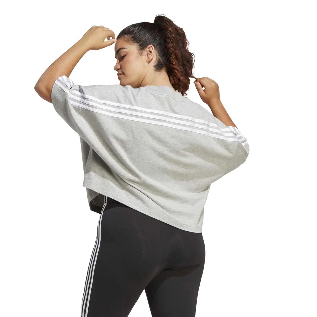 adidas - Women's Future Icons 3-Stripes T-Shirt (Plus Size) (IC0462) - Image 4