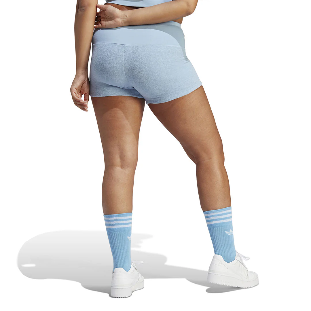 adidas - Women's High-Waist Towel Bike Shorts (IC8530) - Image 3