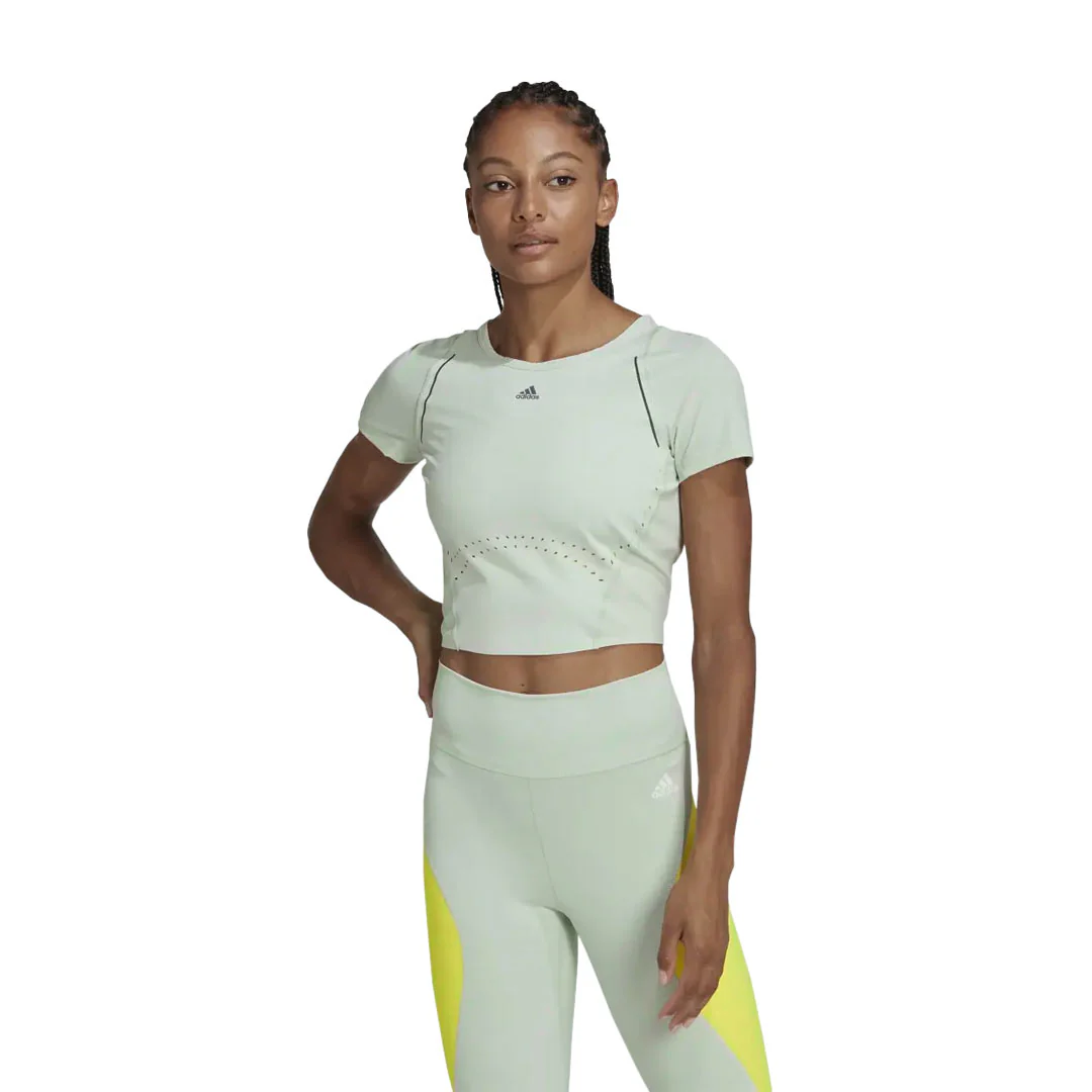 adidas - Women's HIIT 45s Crop T-Shirt (HM8097) - Image 2
