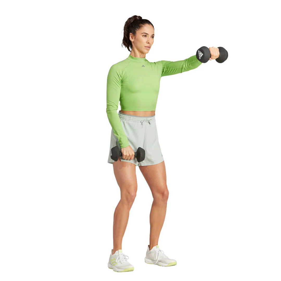 adidas - Women's HIIT Heat.Rdy Long Sleeve Crop T-Shirt (IM2656) - Image 4