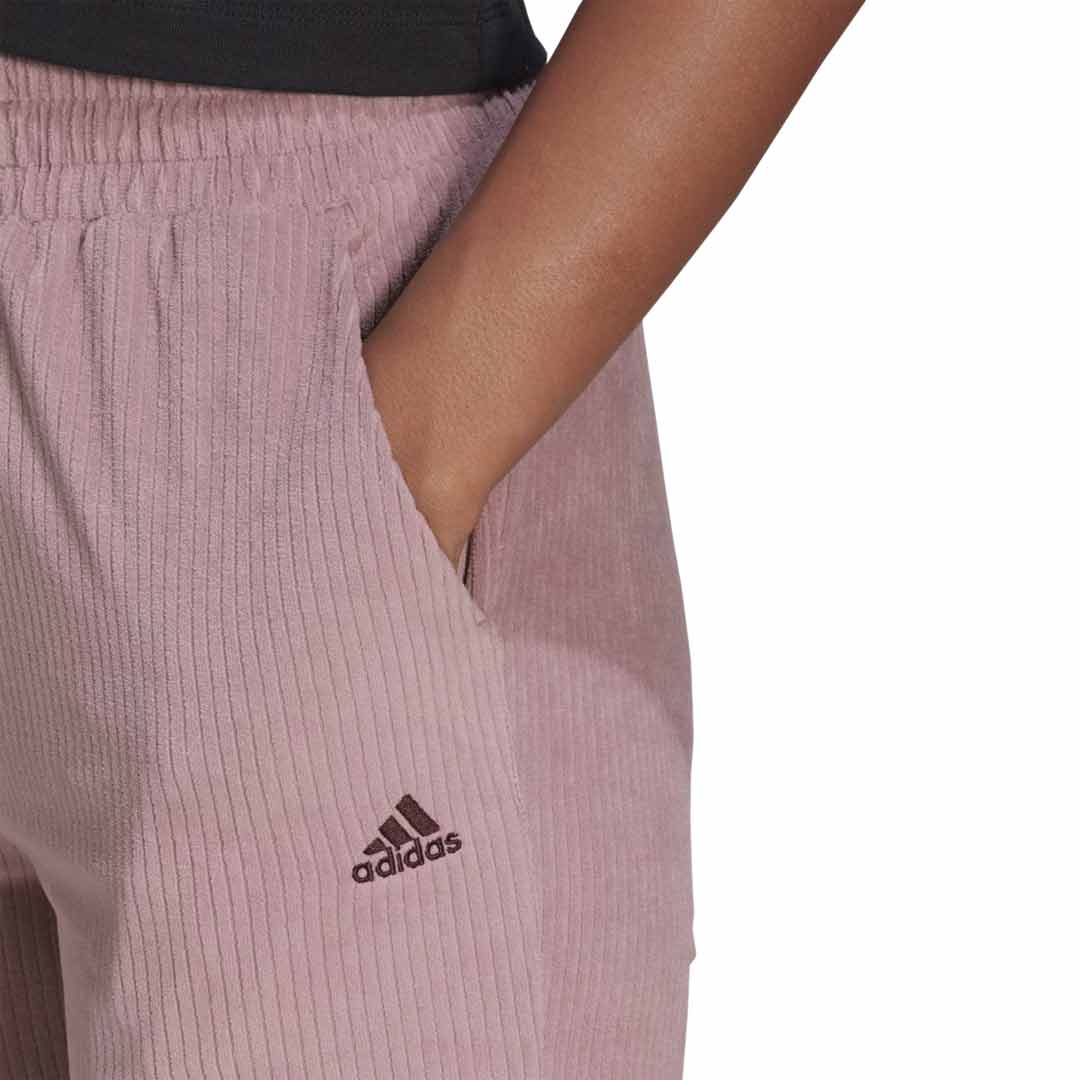 adidas - Women's Hyperglam Rib Velour Flared Leg Pant (IB3617) - Image 4