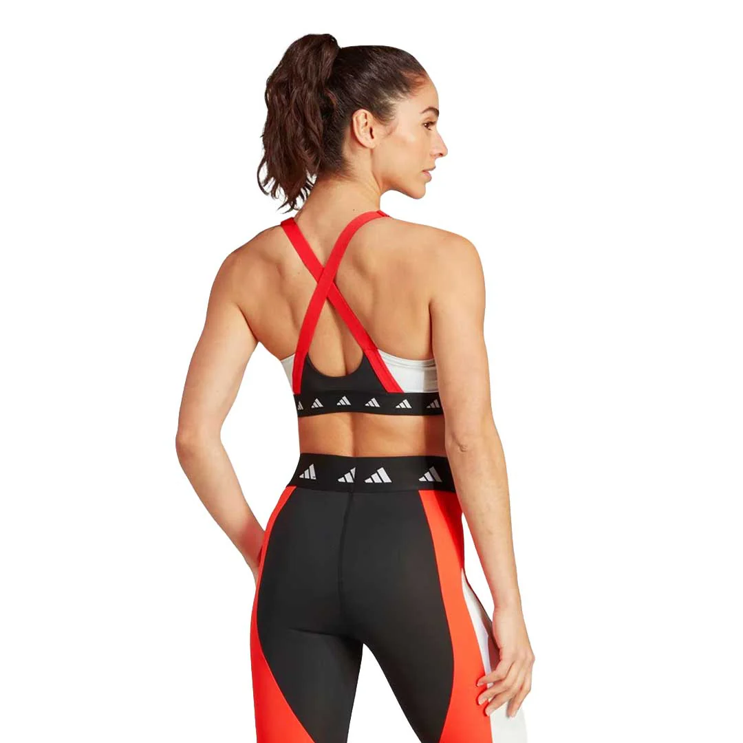 adidas - Women's Impact Training Techfit Colorblock Bra (IK6157) - Image 3