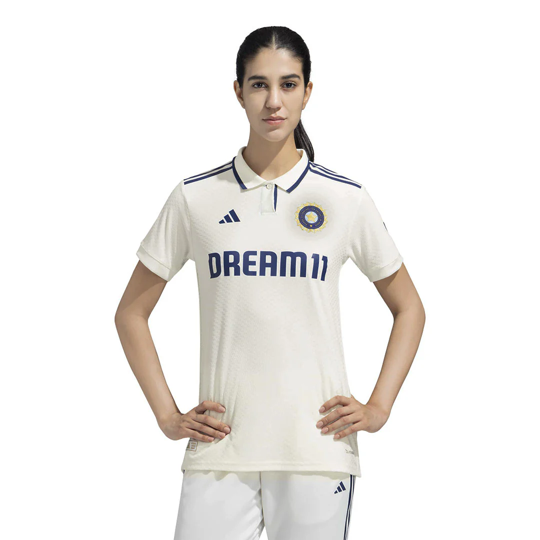 adidas - Women's India Cricket Test Match Jersey (KF5051) - Image 2
