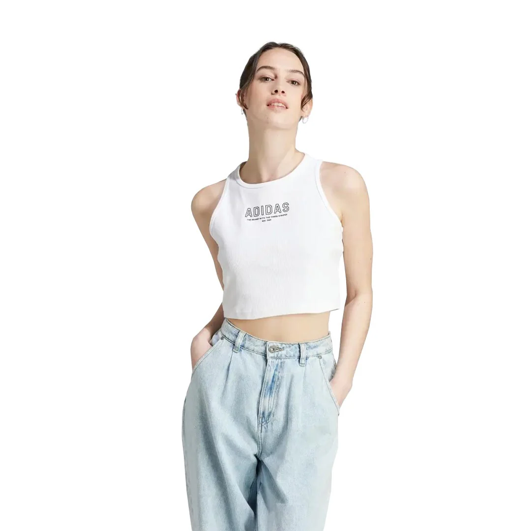 adidas - Women's Last Days of Summer Crop Top (IR8374) - Image 2