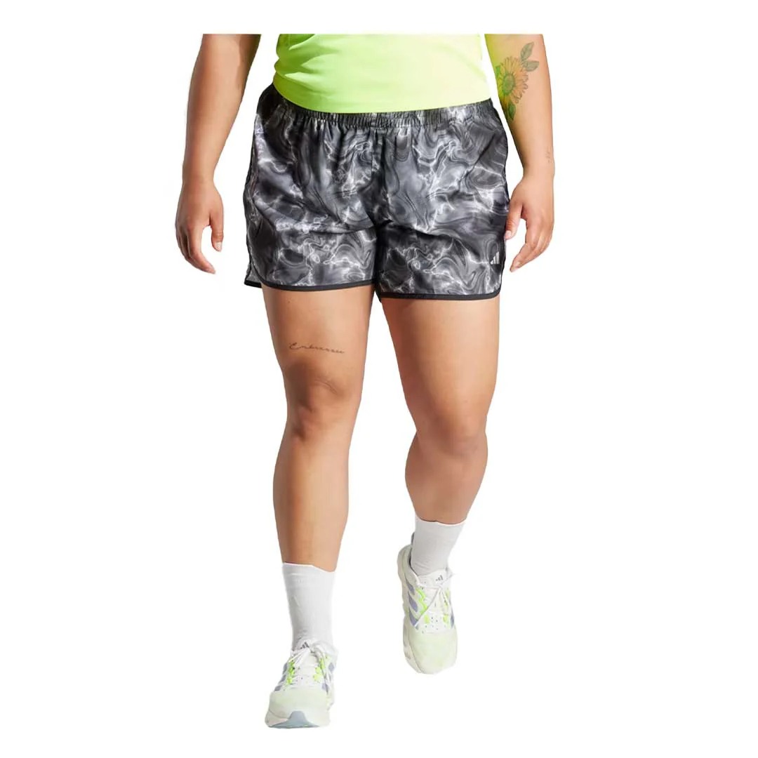 adidas - Women's Marathon 20 Allover Print 4 Inch Shorts (IL1665-4IN) - Image 2