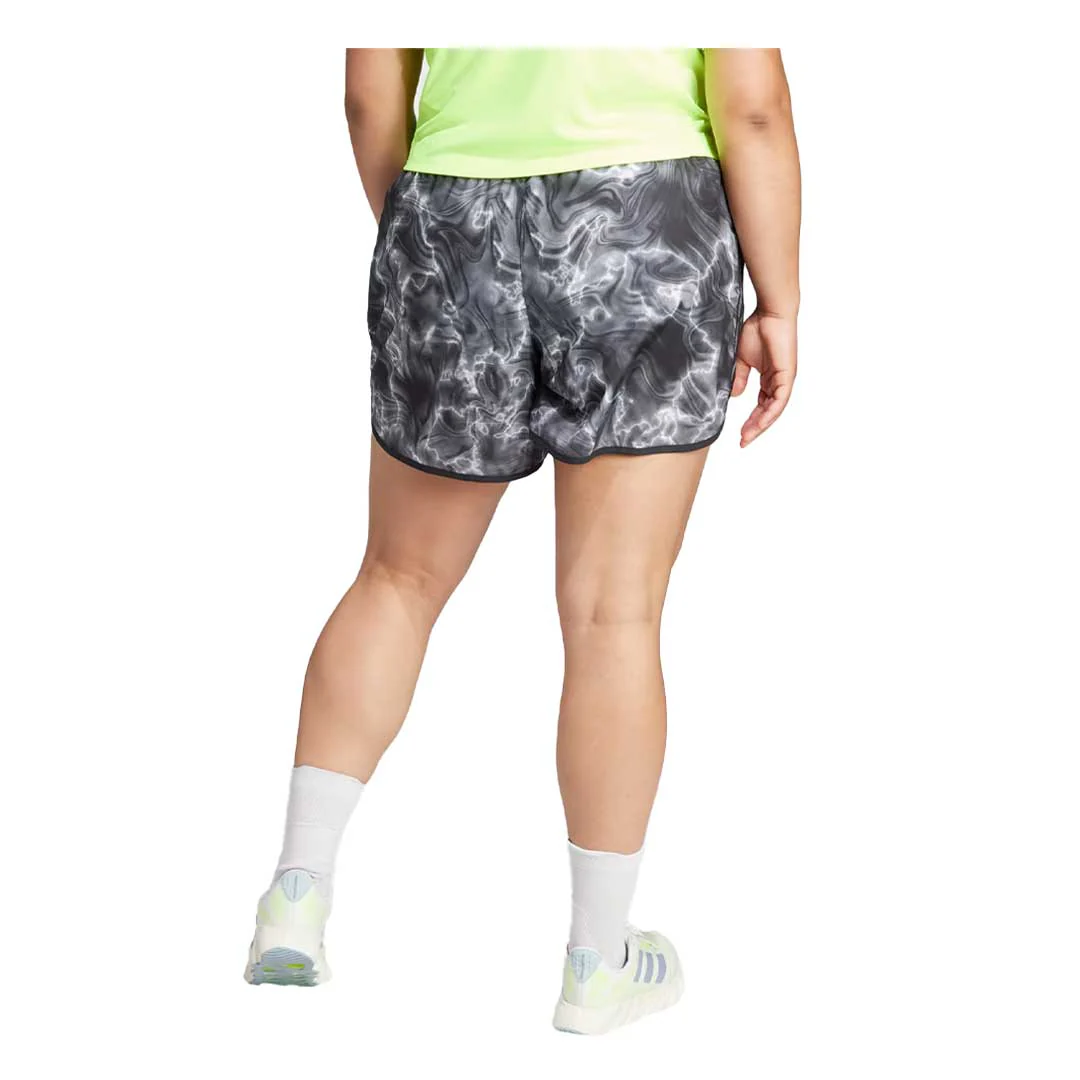 adidas - Women's Marathon 20 Allover Print 4 Inch Shorts (IL1665-4IN) - Image 3