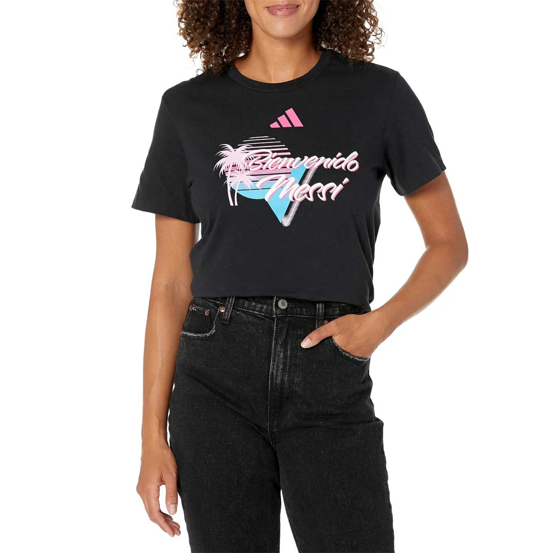 adidas - Women's Messi x Bienvenido T-Shirt (JE9806) - Image 2