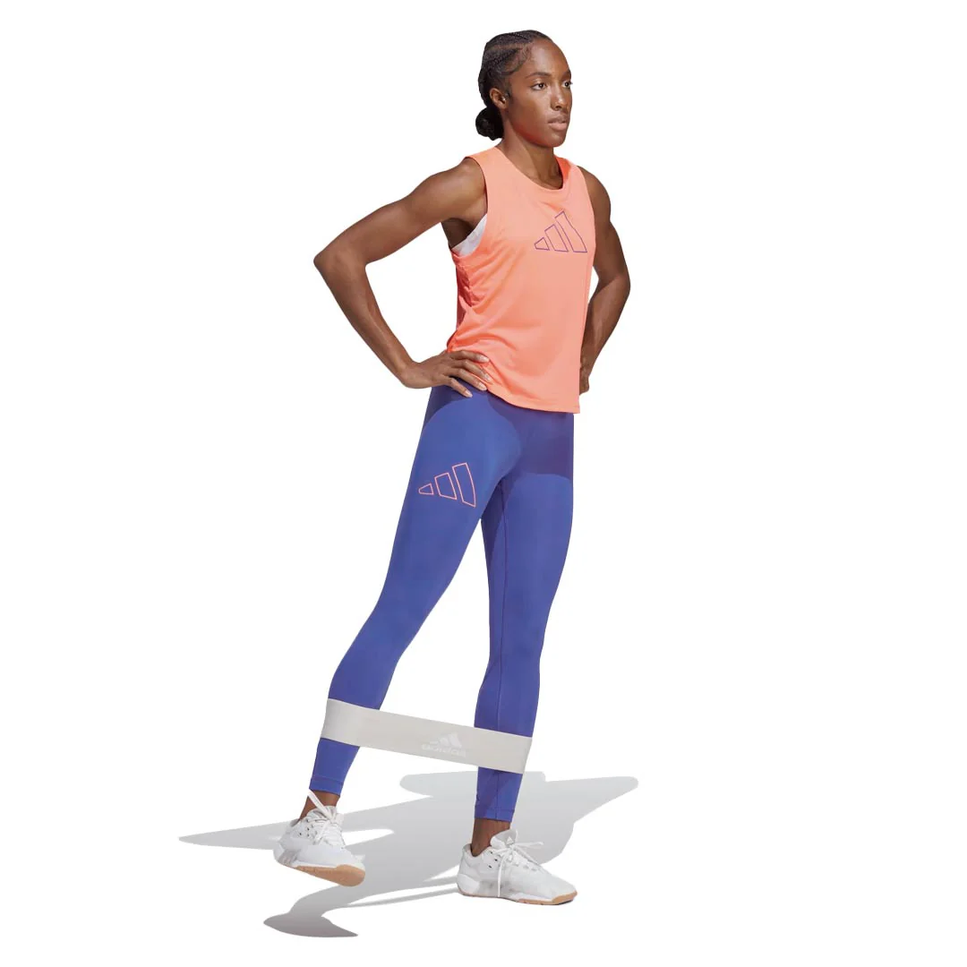 adidas - Women's Optime Hyperbright Training High-Rise 7/8 Tights (IL6625) - Image 2