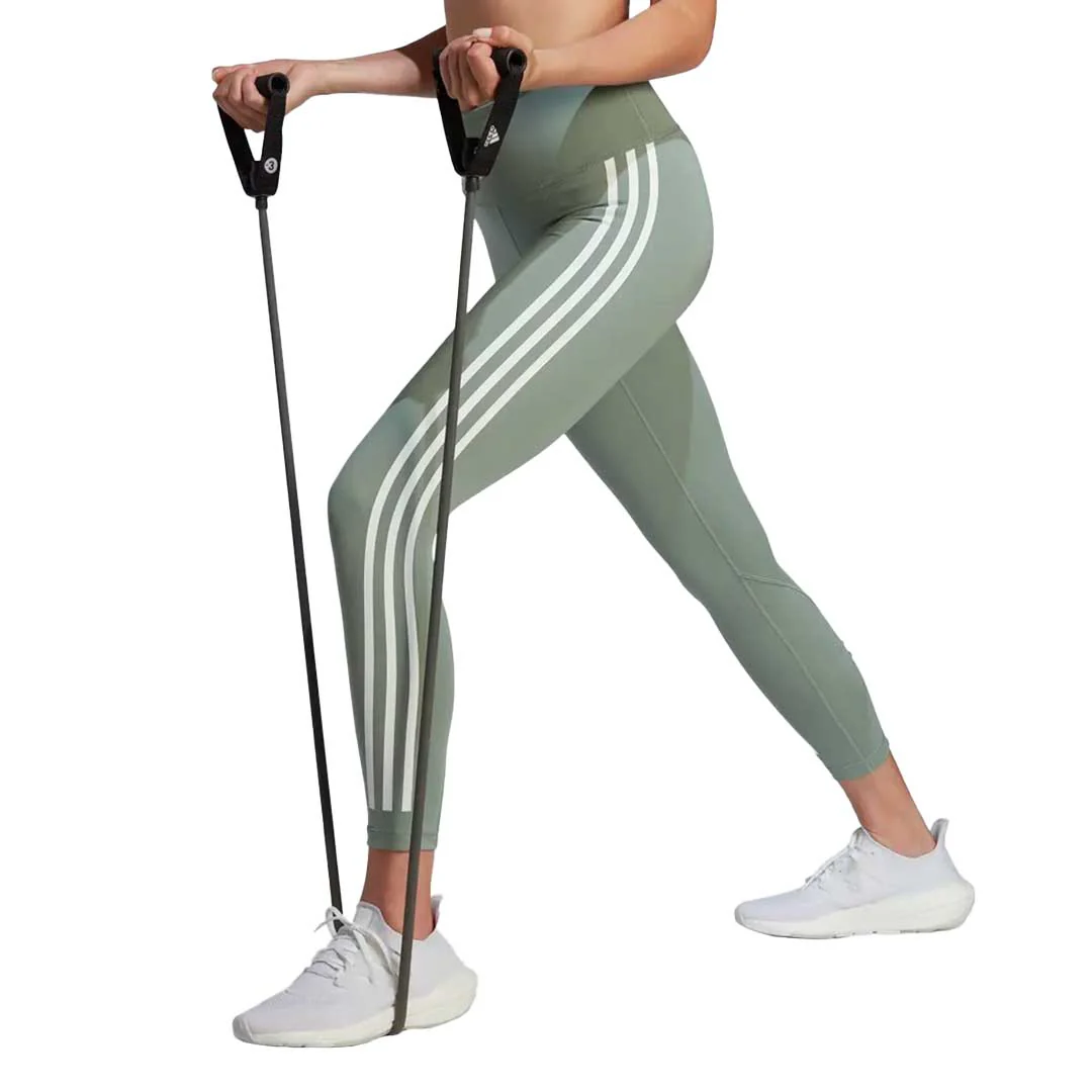 adidas - Women's Optime Train Icons 3-Stripes 7/8 Leggings (HR9595) - Image 4