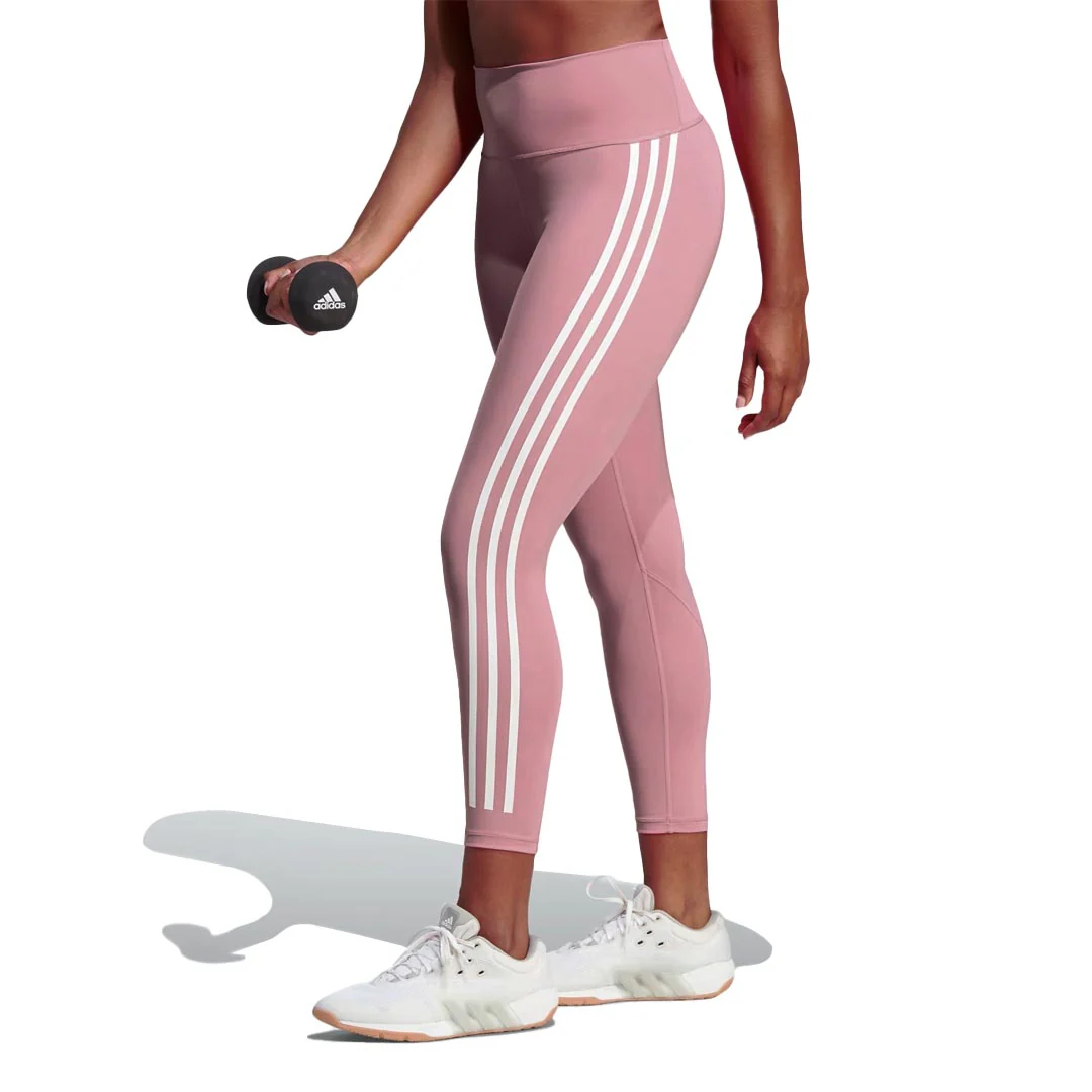 adidas - Women's Optime TrainIcons 3-Stripes 7/8 Leggings (IK4295) - Image 2