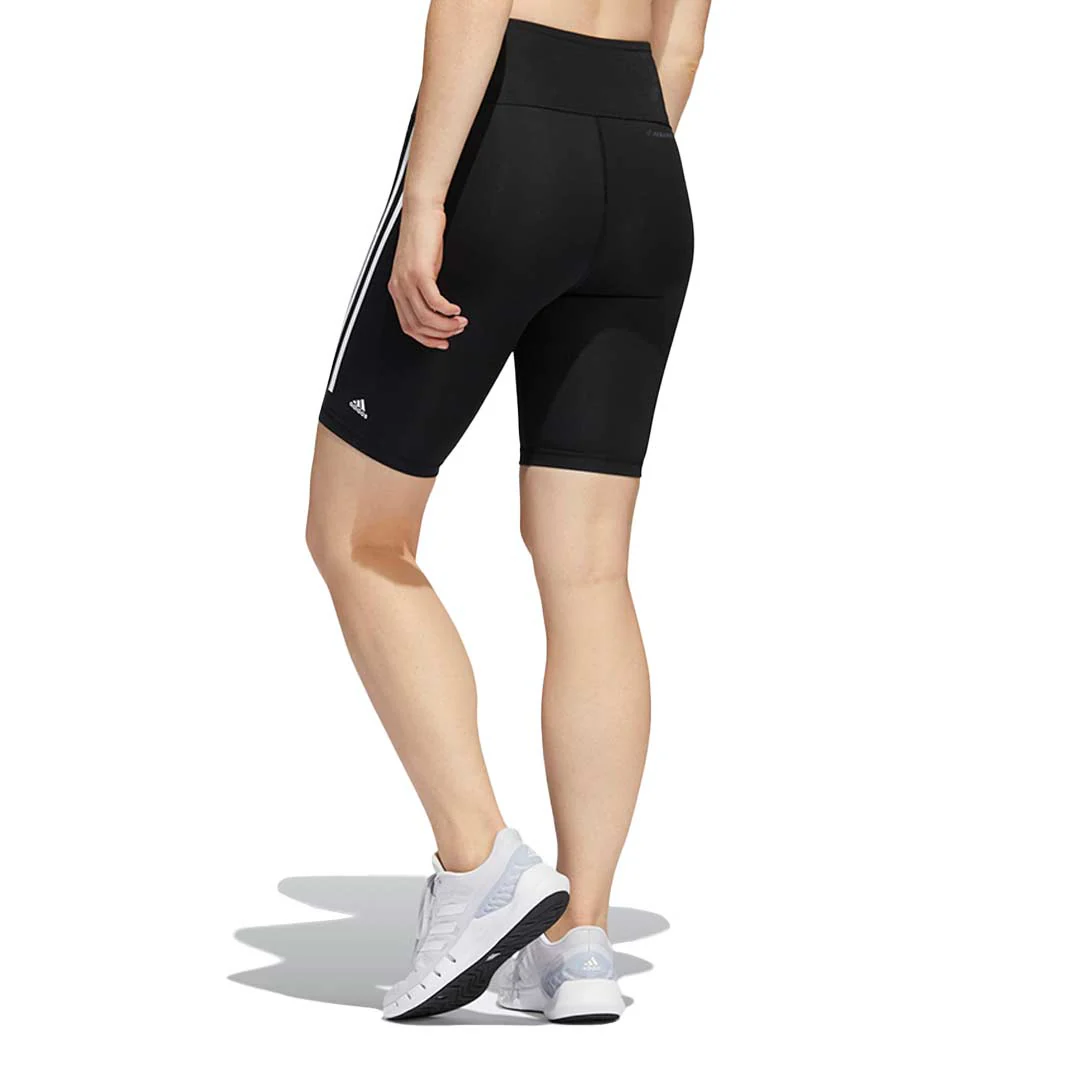 adidas - Women's Optime Trainicons 3-Stripes Biker Shorts (H64228) - Image 4