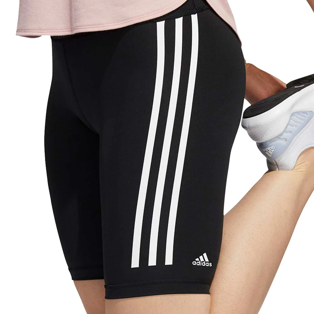 adidas - Women's Optime Trainicons 3-Stripes Biker Shorts (H64228) - Image 5