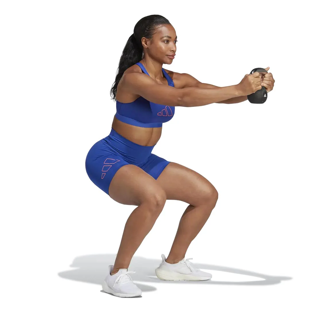 adidas - Women's Optime Training HyperBright Shorts (IL6613) - Image 2