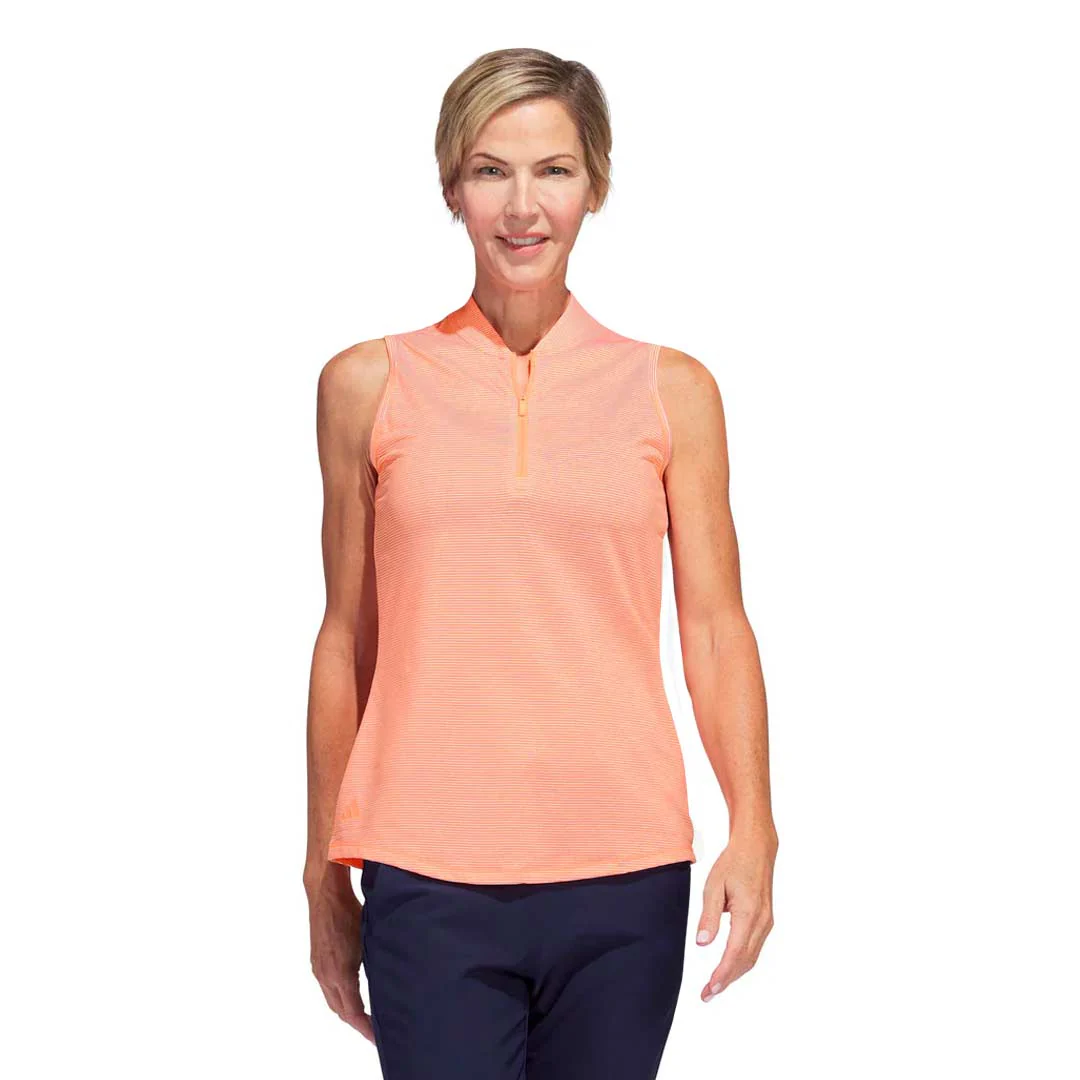 adidas - Women's Ottoman Printed Sleeveless Polo (HT1247) - Image 2