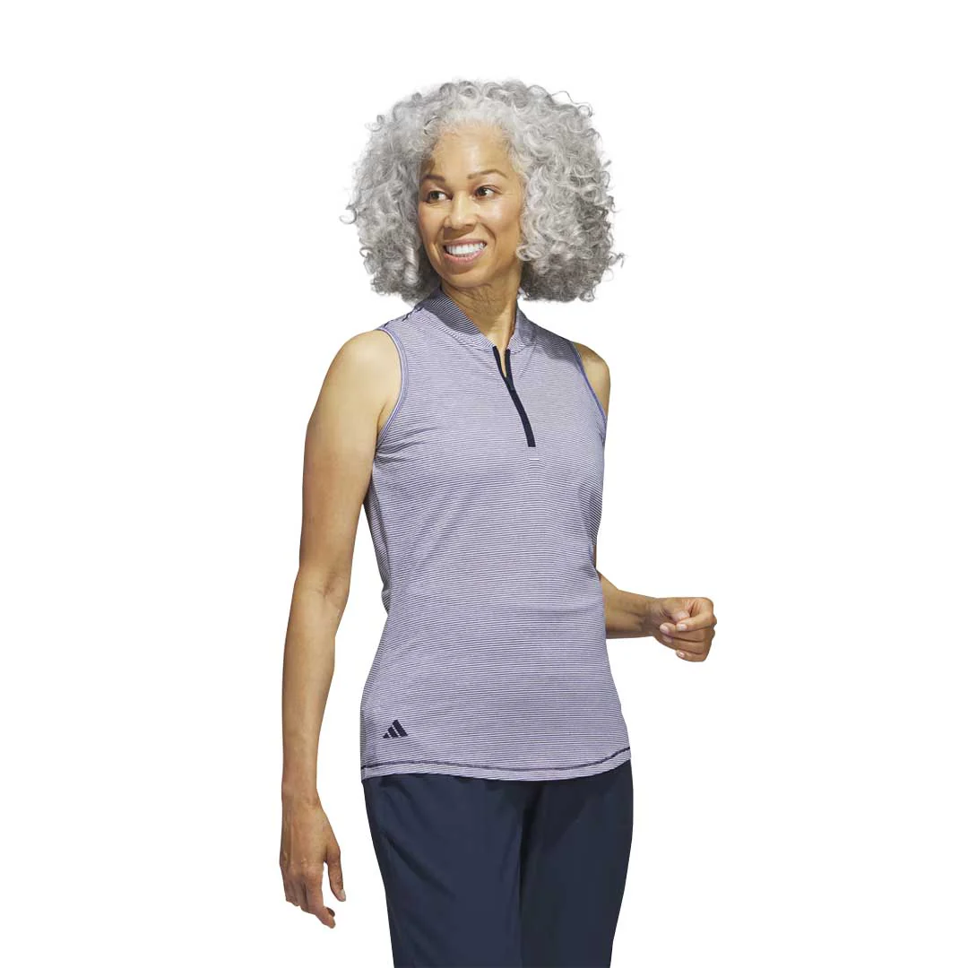 adidas - Women's Ottoman Printed Sleeveless Polo (IA7826) - Image 2