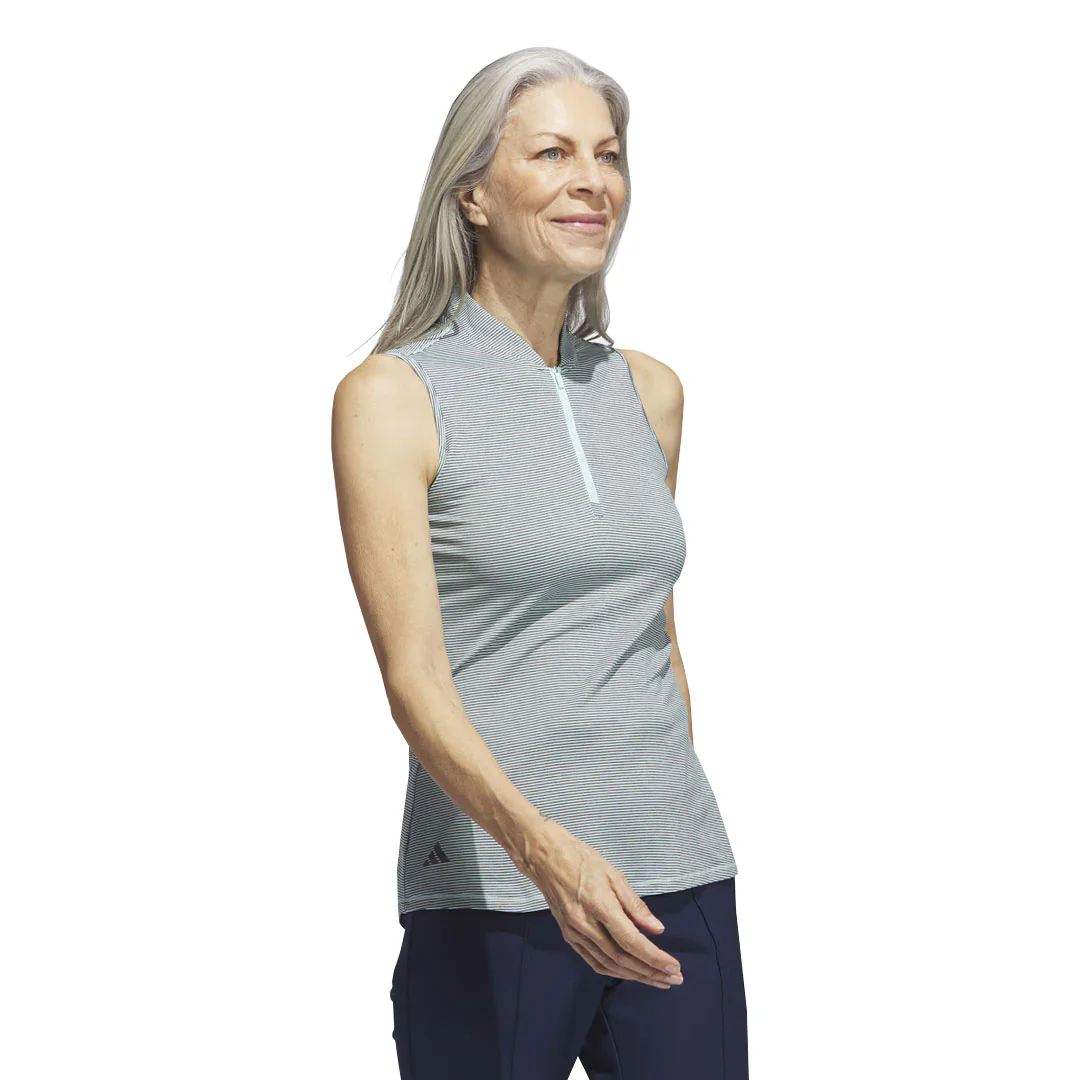 adidas - Women's Ottoman Printed Sleeveless Polo (II3243) - Image 2