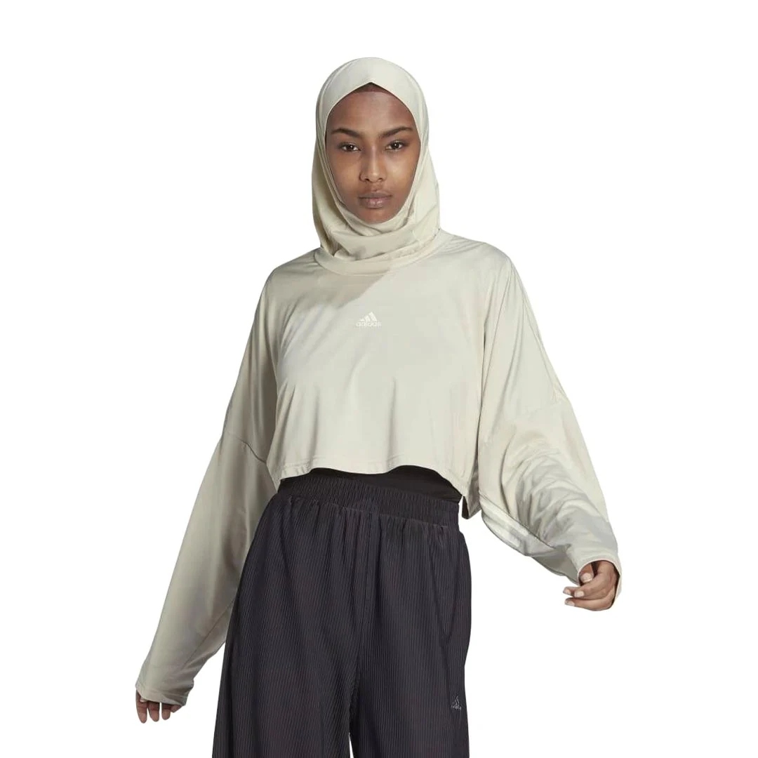 adidas - Women's Oversized Hyperglam 3-Stripes Sweatshirt (HK2584) - Image 2