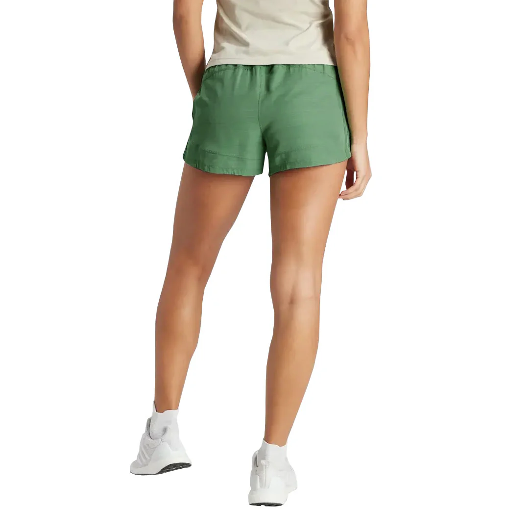 adidas - Women's Pacer 3-Stripes Woven 3 Inch High Rise Shorts (IS2174-3IN) - Image 3
