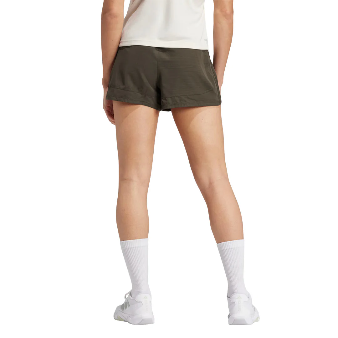 adidas - Women's Pacer Training 3-Stripes Woven High Rise 3 inch Shorts (IX1062-3IN) - Image 3