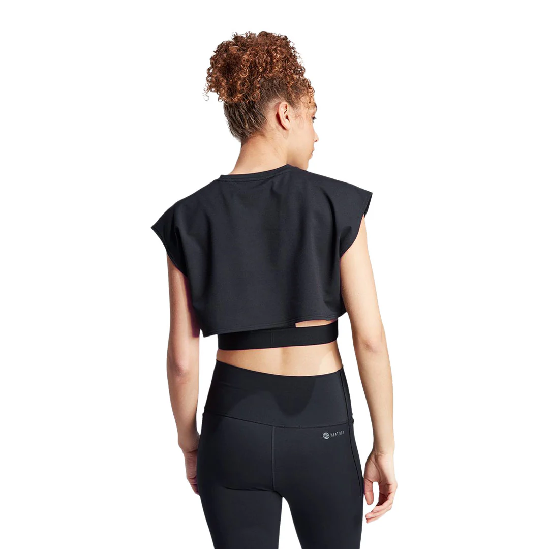 adidas - Women's Performance Power Crop T-Shirt (IA1034) - Image 3