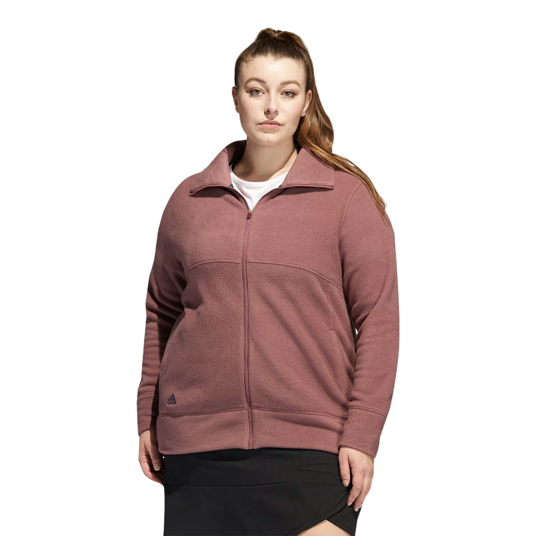 adidas - Women's Polar Fleece Jacket (Plus Size) (HI2954) - Image 2