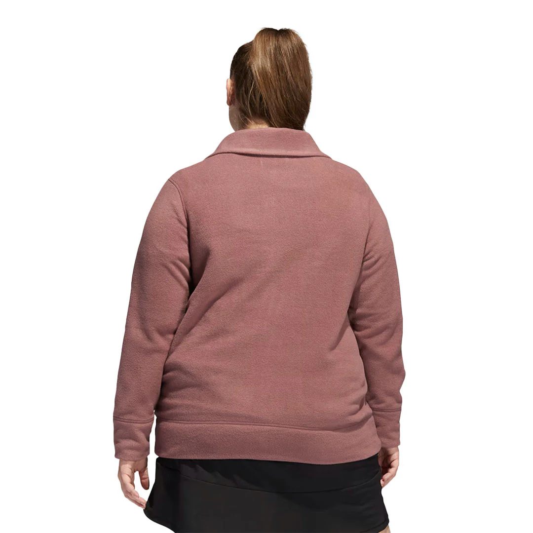 adidas - Women's Polar Fleece Jacket (Plus Size) (HI2954) - Image 3
