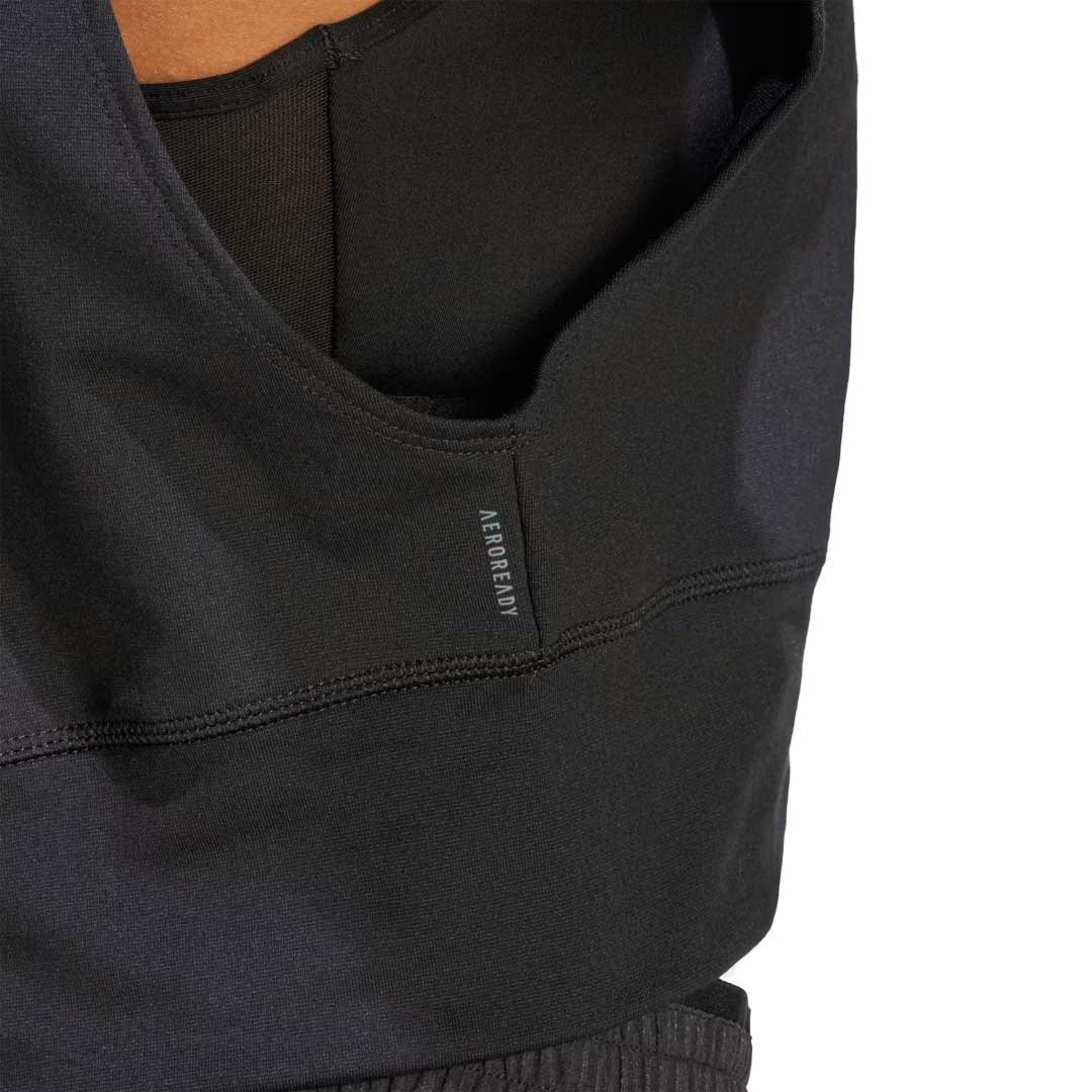 adidas - Women's Power AEROREADY Crop Cover-Up Sweatshirt (IM2692) - Image 5