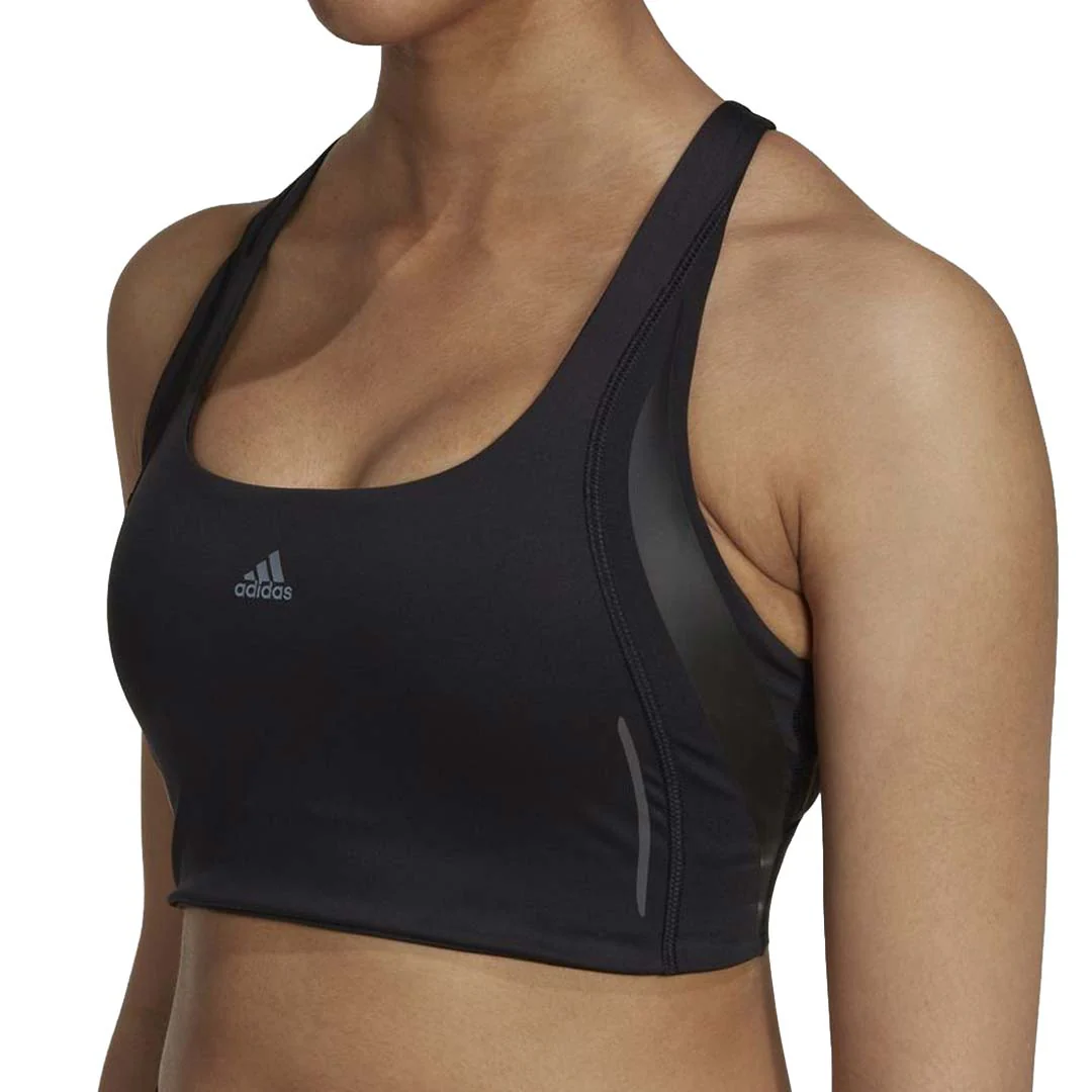 adidas - Women's Powerimpact Luxe Training Medium-Support HIIT Bra (HM6391) - Image 2