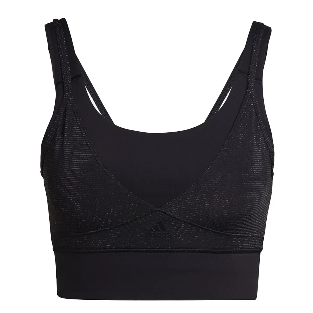 adidas - Women's Powerimpact Training Medium Support Shiny Bra (HM7885)