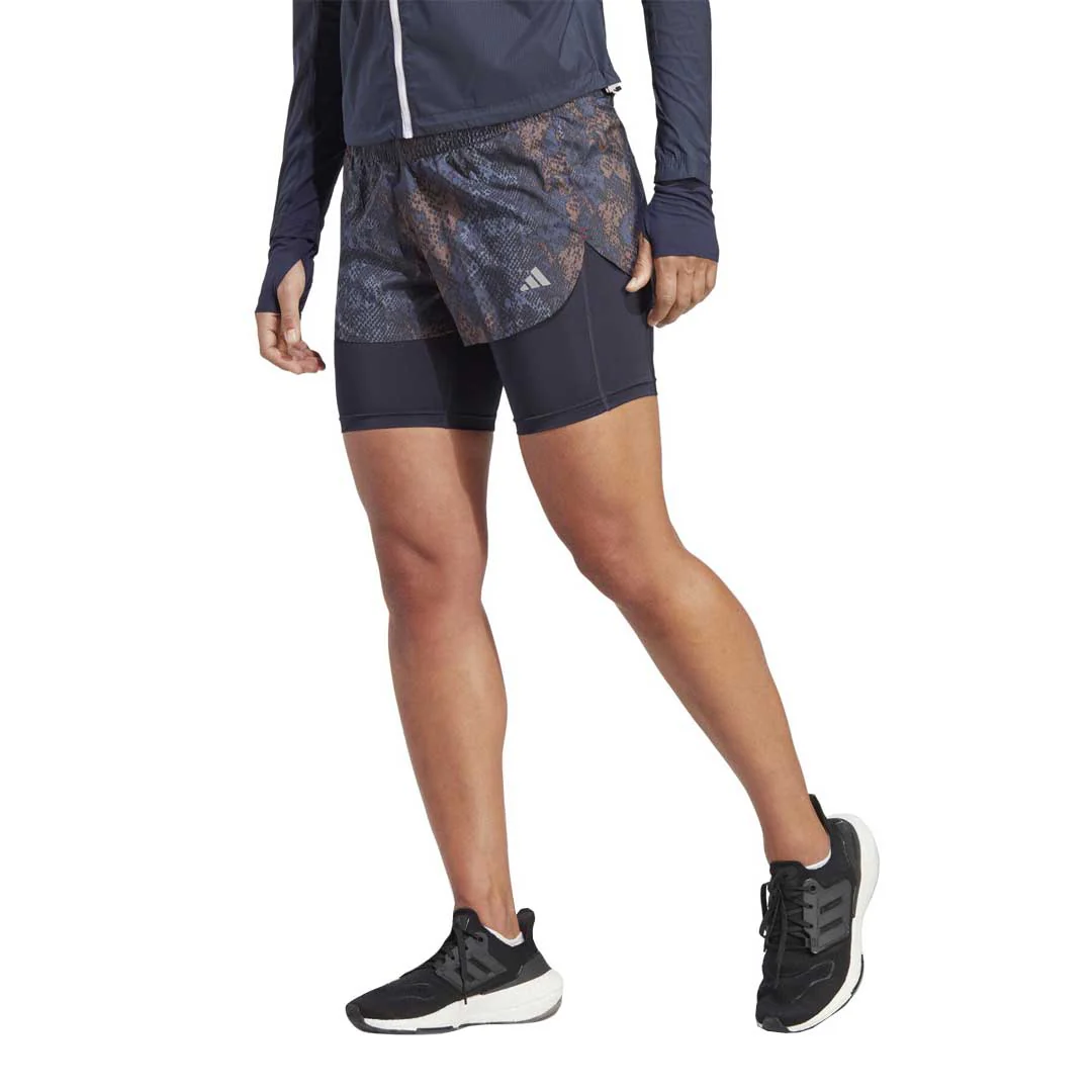 adidas - Women's Run Fast 2-In-1 Shorts (HS8612) - Image 2