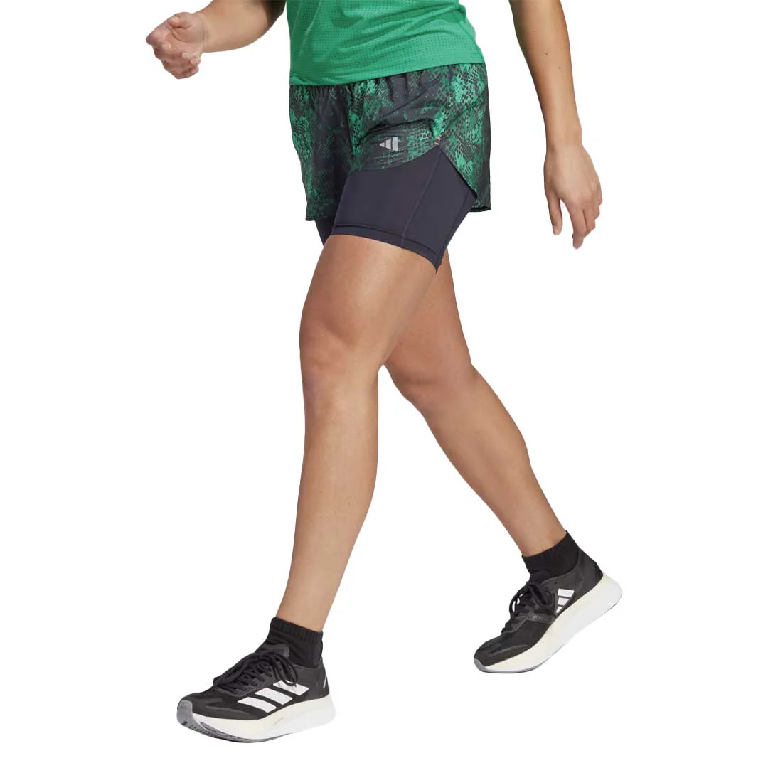 adidas - Women's Run Fast 2-In-1 Shorts (HY8462) - Image 2