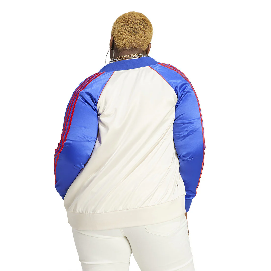 adidas - Women's Satin SST Track Jacket (Plus Size) (IC5212) - Image 3