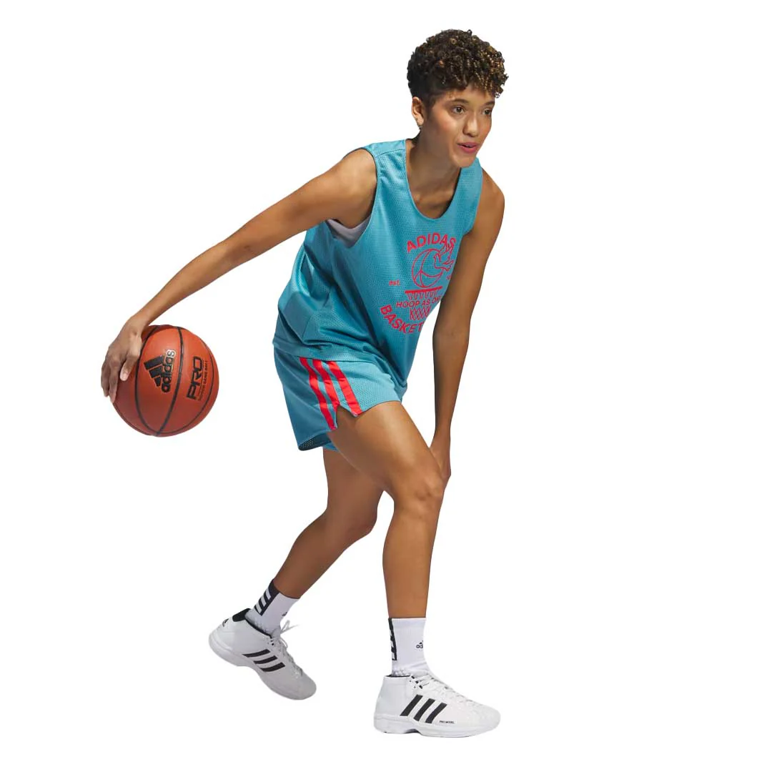 adidas - Women's Select 3-Stripes Basketball Shorts (HZ9960) - Image 4