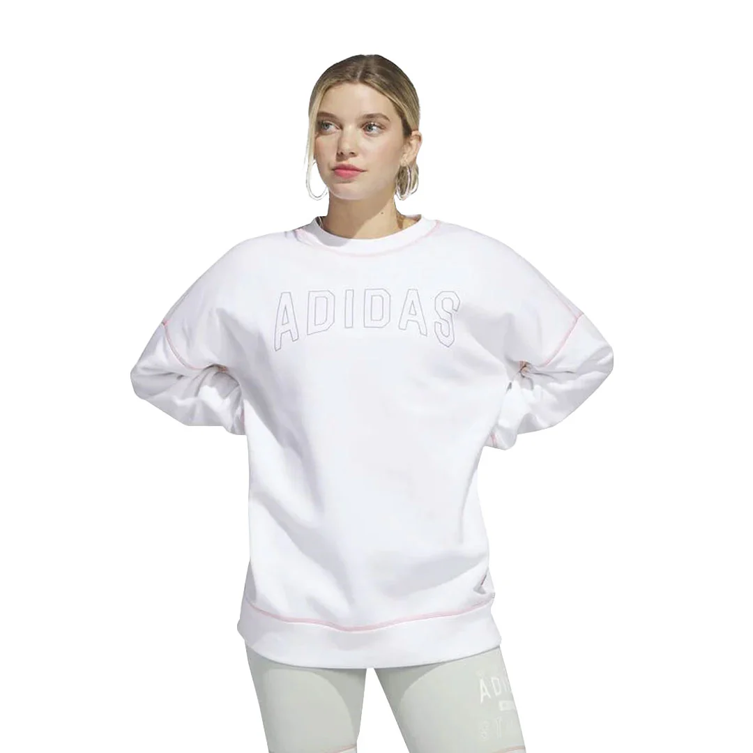 adidas - Women's Statement Boyfriend Crew Sweatshirt (IC1644) - Image 2