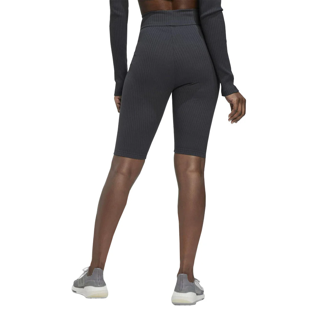 adidas - Women's Studio Lounge Ribbed Shorts (HH8504) - Image 4