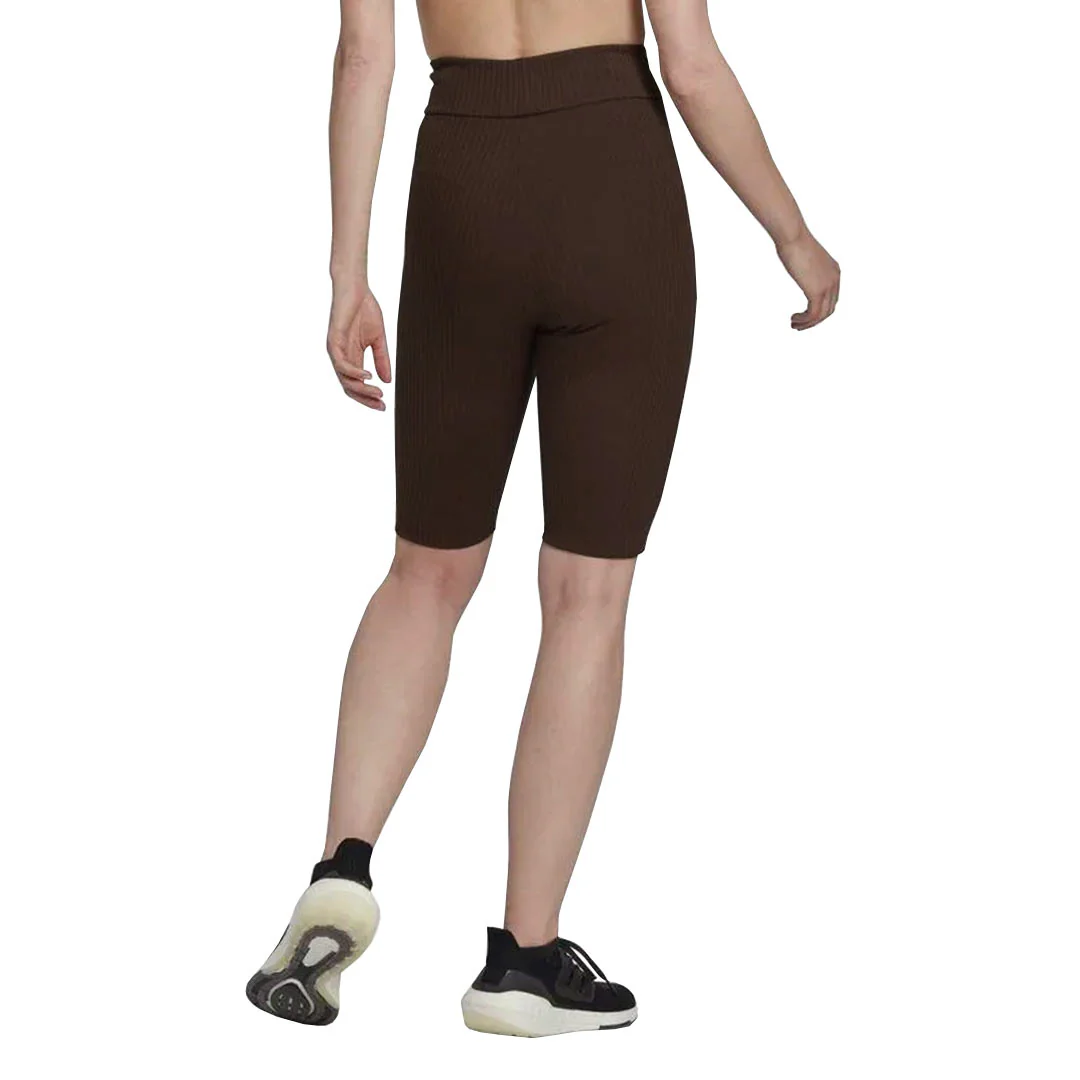adidas - Women's Studio Lounge Ribbed Shorts (HN0682) - Image 3