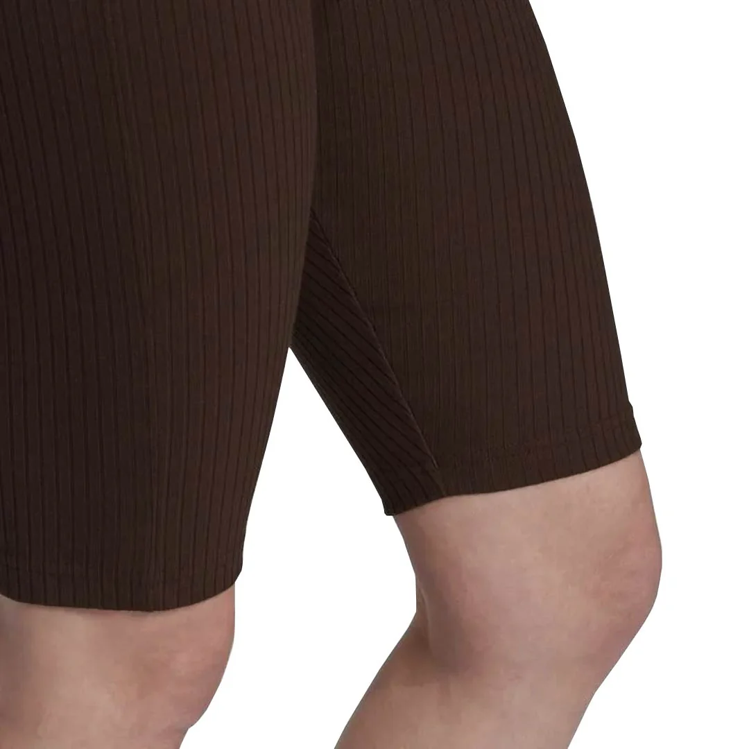 adidas - Women's Studio Lounge Ribbed Shorts (HN0682) - Image 5