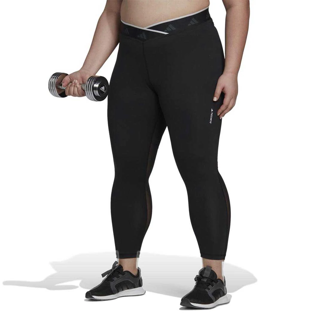 adidas - Women's Techfit V-Shaped Elastic 7/8 Leggings (Plus Size) (HF6677) - Image 2