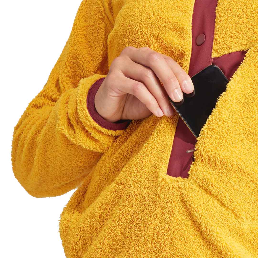 adidas - Women's Terrex Xploric High Pile Fleece Pullover Sweatshirt (IB6554) - Image 5