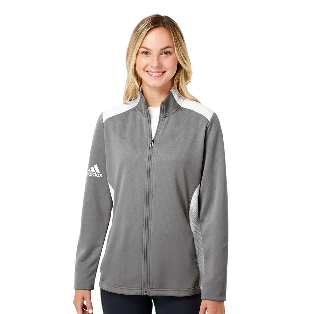 adidas - Women's Textured Full Zip Jacket (H51236) - Image 2