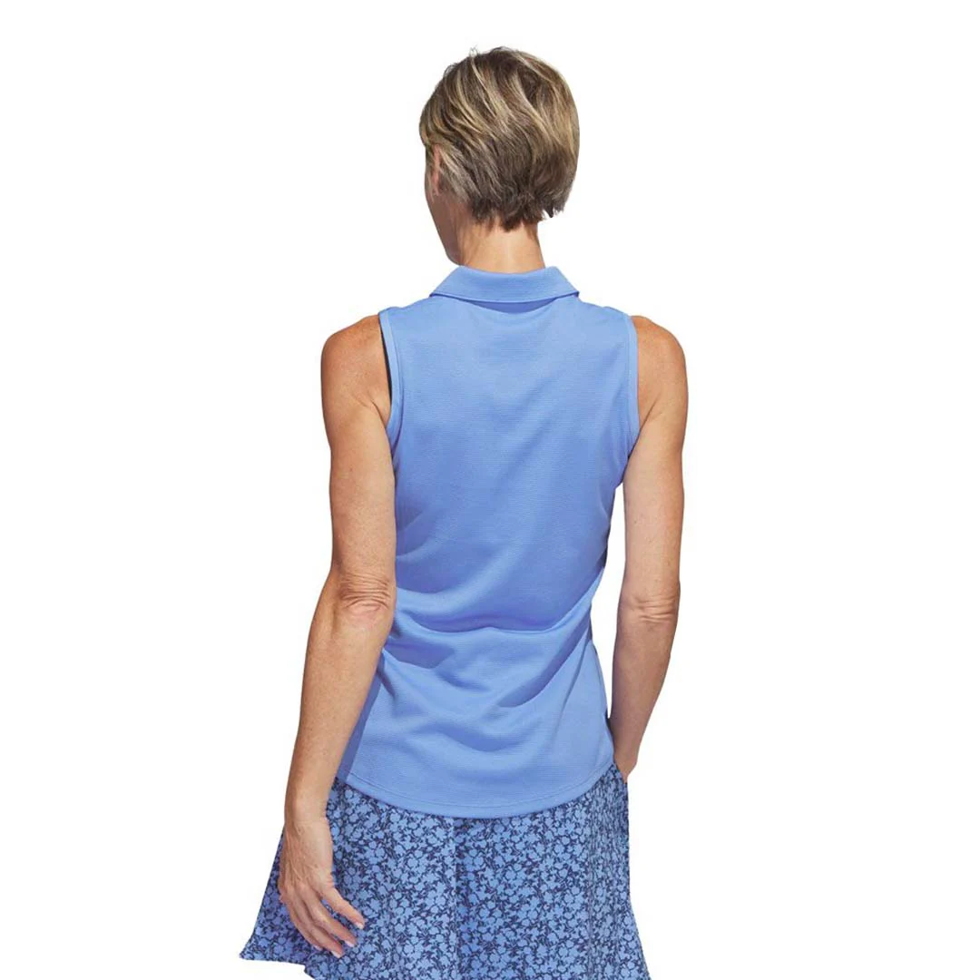adidas - Women's Textured Sleeveless Golf Polo (HT1257) - Image 4