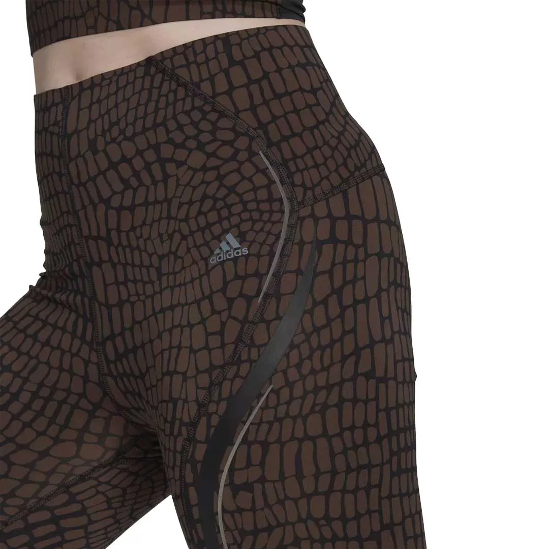 adidas - Women's TLRD HIIT Croco Luxe Training 7/8 Leggings (HM8269) - Image 4