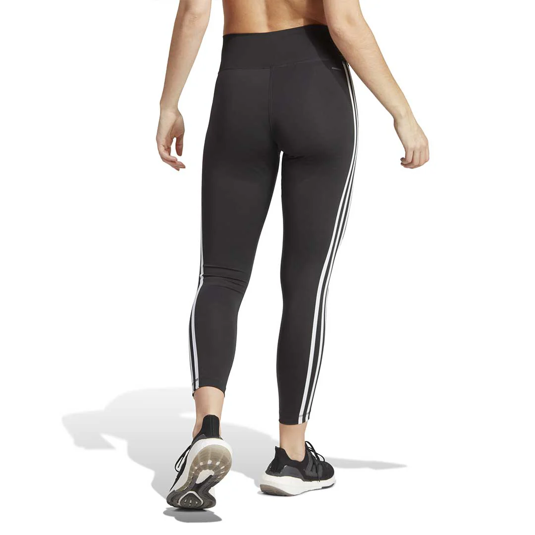 adidas - Women's Train Essentials 3 Stripes High Waisted 7/8 Leggings (HT5438) - Image 3