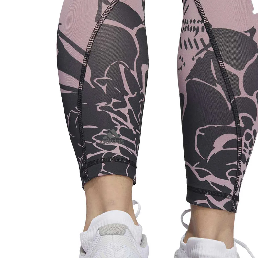 adidas - Women's Training Opt Flower 7/8 Tights (HD4459) - Image 4