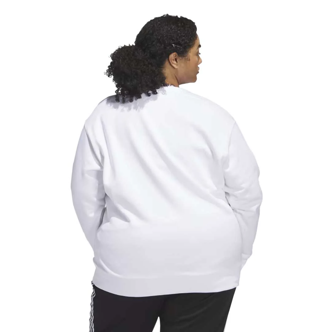 adidas - Women's Trefoil Crew Sweatshirt (Plus Size) (IL7037) - Image 3