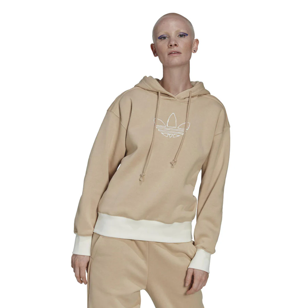 adidas - Women's Trefoil Graphic Embroidery Hoodie (HM1637) - Image 2