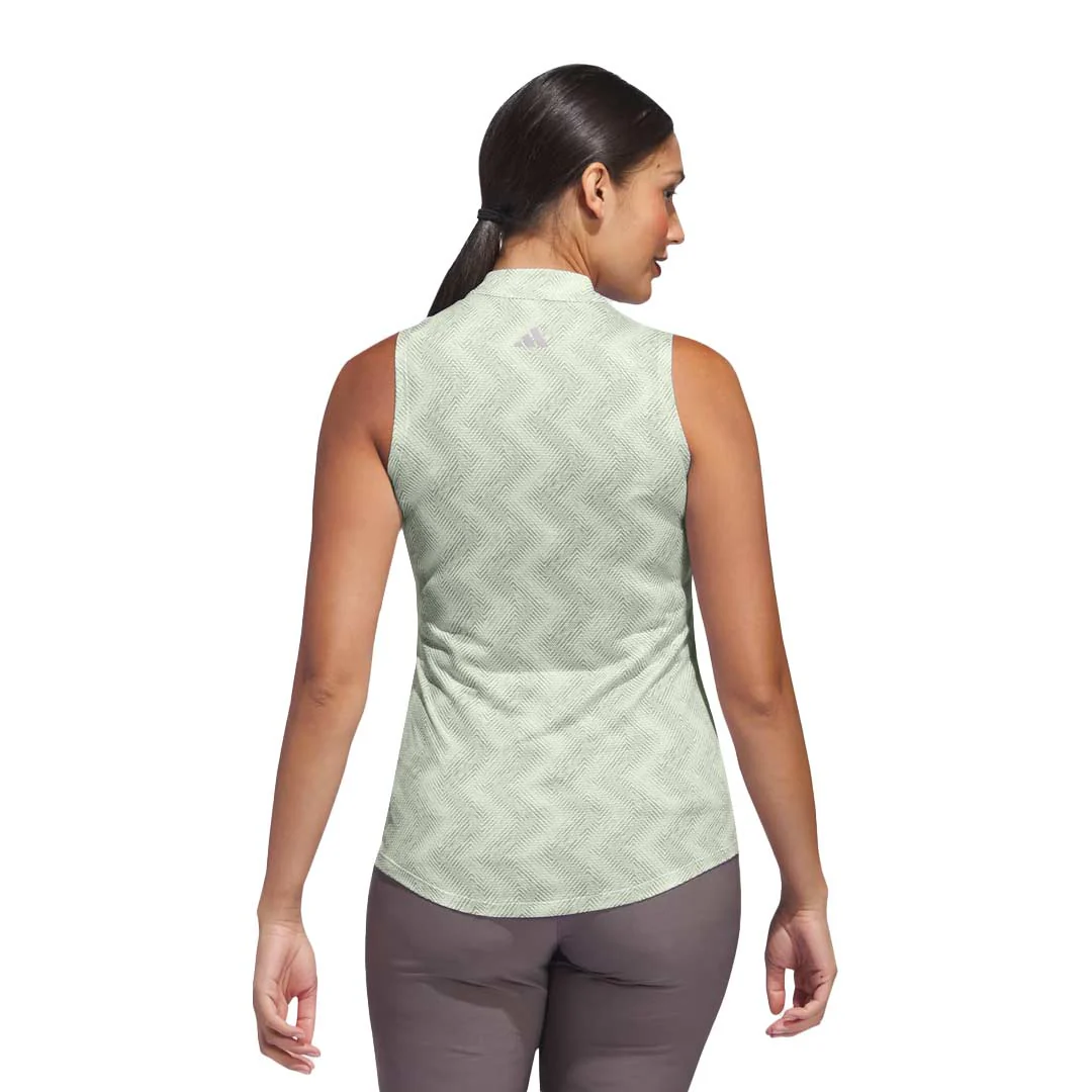 adidas - Women's Ultimate365 Ottoman Printed Sleeveless Polo (IP8689) - Image 3